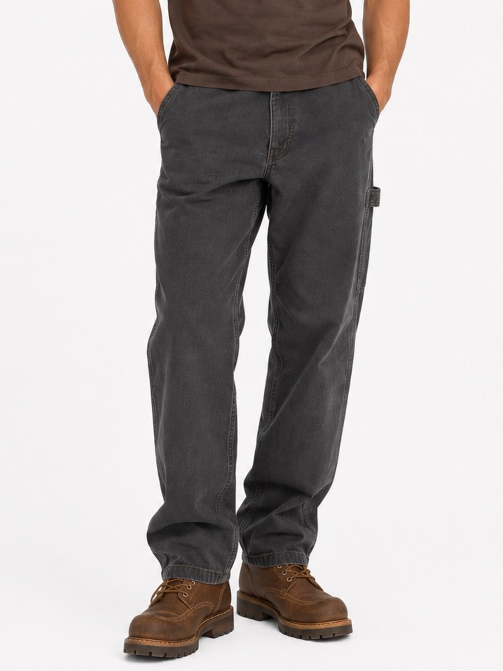 Carhartt Relaxed Fit Men’s Gray Utility Work Pants – Size 46x32